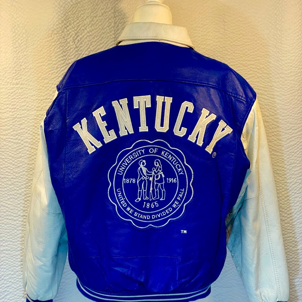 UK University of Kentucky Wildcats Leather Varsity jacket size L